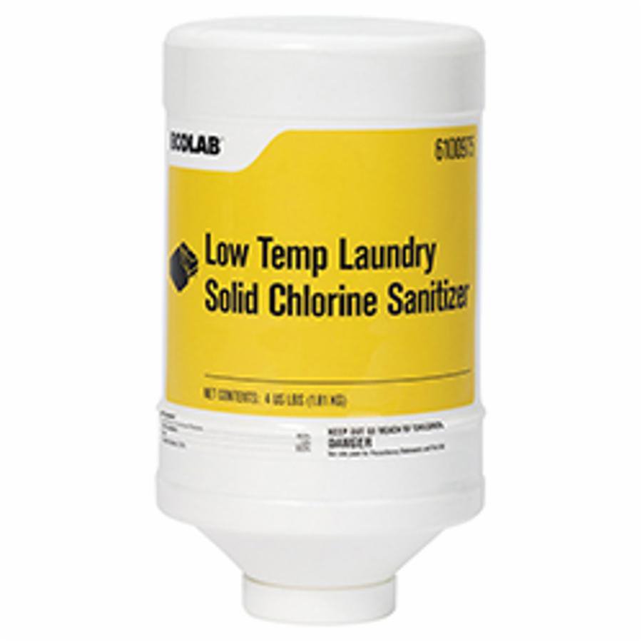 Low-Temp Laundry Sanitizer 4 lbs. Dispenser Bottle Solid Chlorine Scent (1095280_CS)