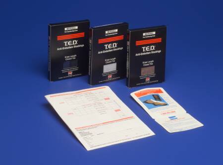 T.E.D.™ Anti-embolism Stocking Knee High Medium / Long Black Closed Toe (460582_PR)