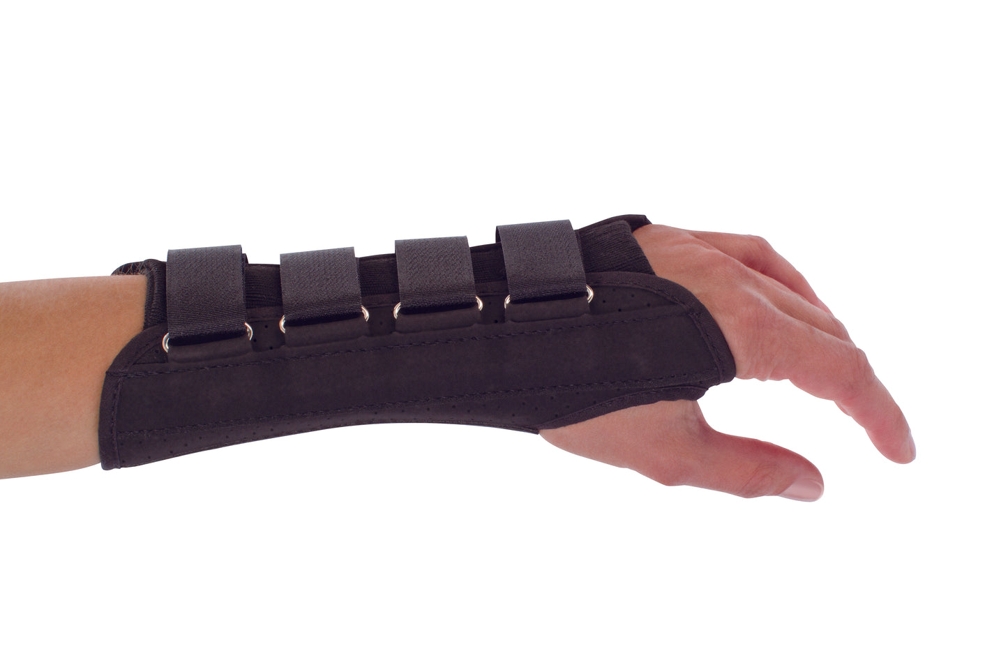 ProCare® Wrist Support Aluminum / Cotton / Flannel / Suede Left Hand Black Large (279421_EA)