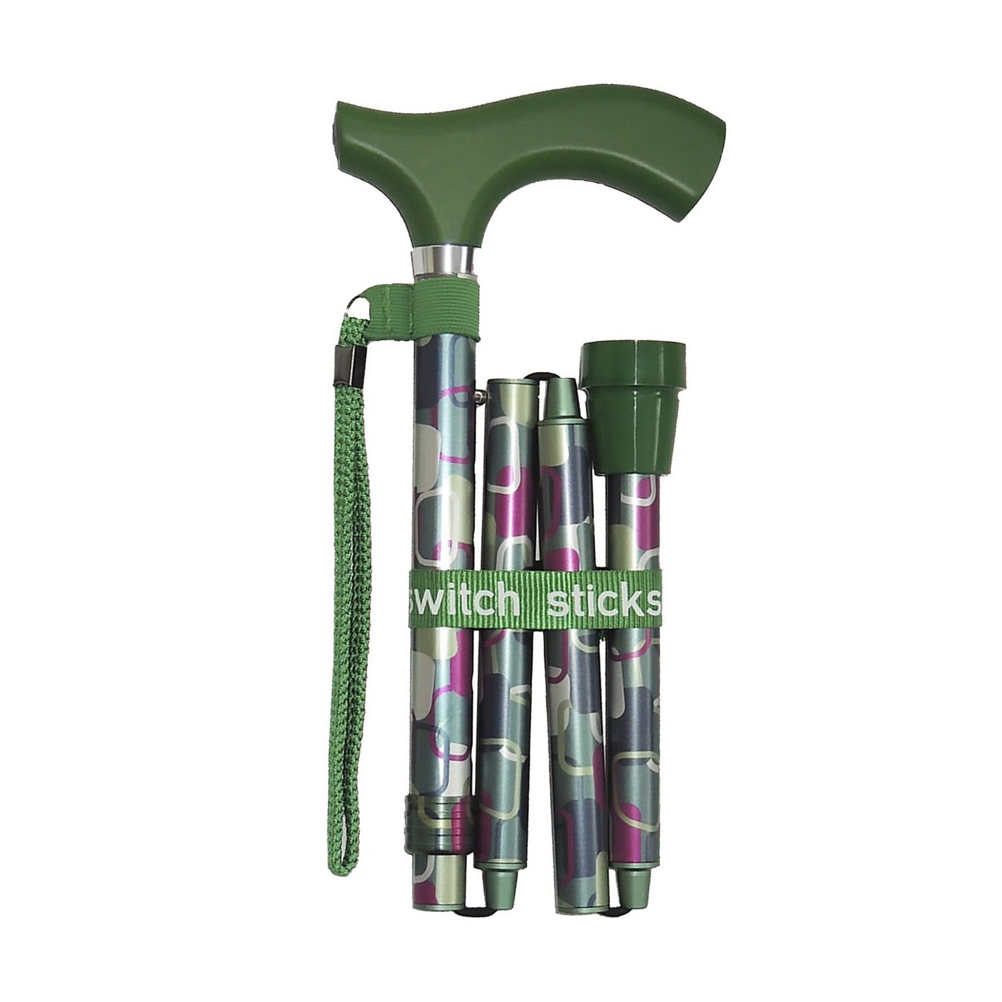 Switch Sticks® Folding Cane Aluminum 32 to 37 Inch Height Vienna Print (1050004_EA)