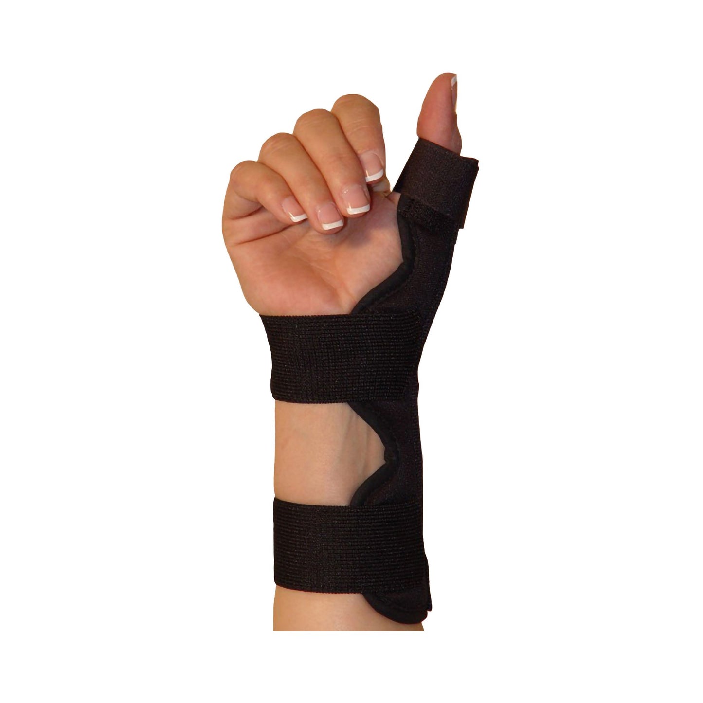 Ossur® Thumb Splint One Size Fits Most Hook and Loop Strap Closure Black (624350_EA)