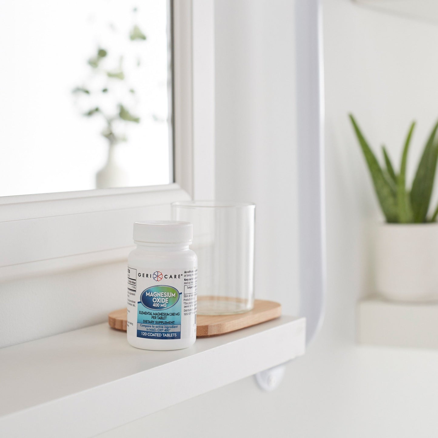 Geri-Care® Mineral Supplement Magnesium Oxide 400 mg Strength Tablet 120 per Bottle (852545_BT)