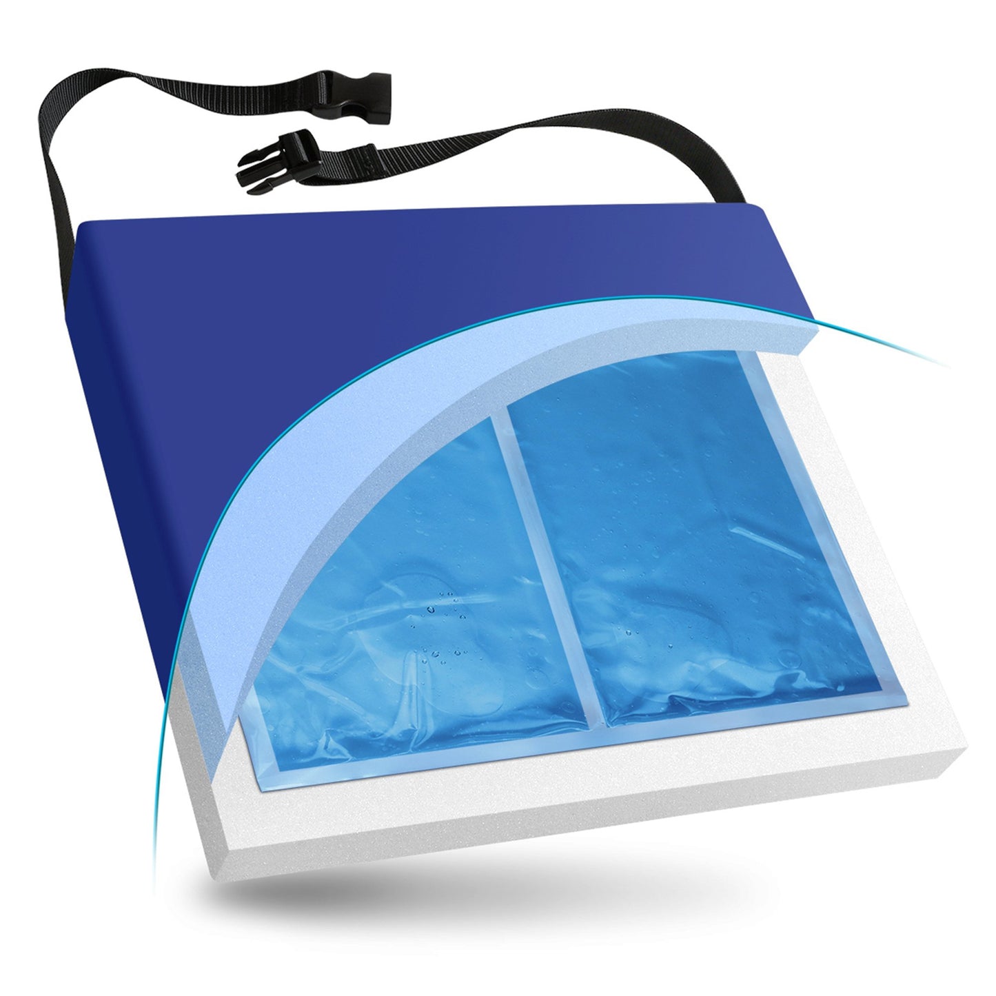 NYOrtho Seat Cushion 18 W X 16 L X 3 D Inch Foam / Gel (813748_EA)