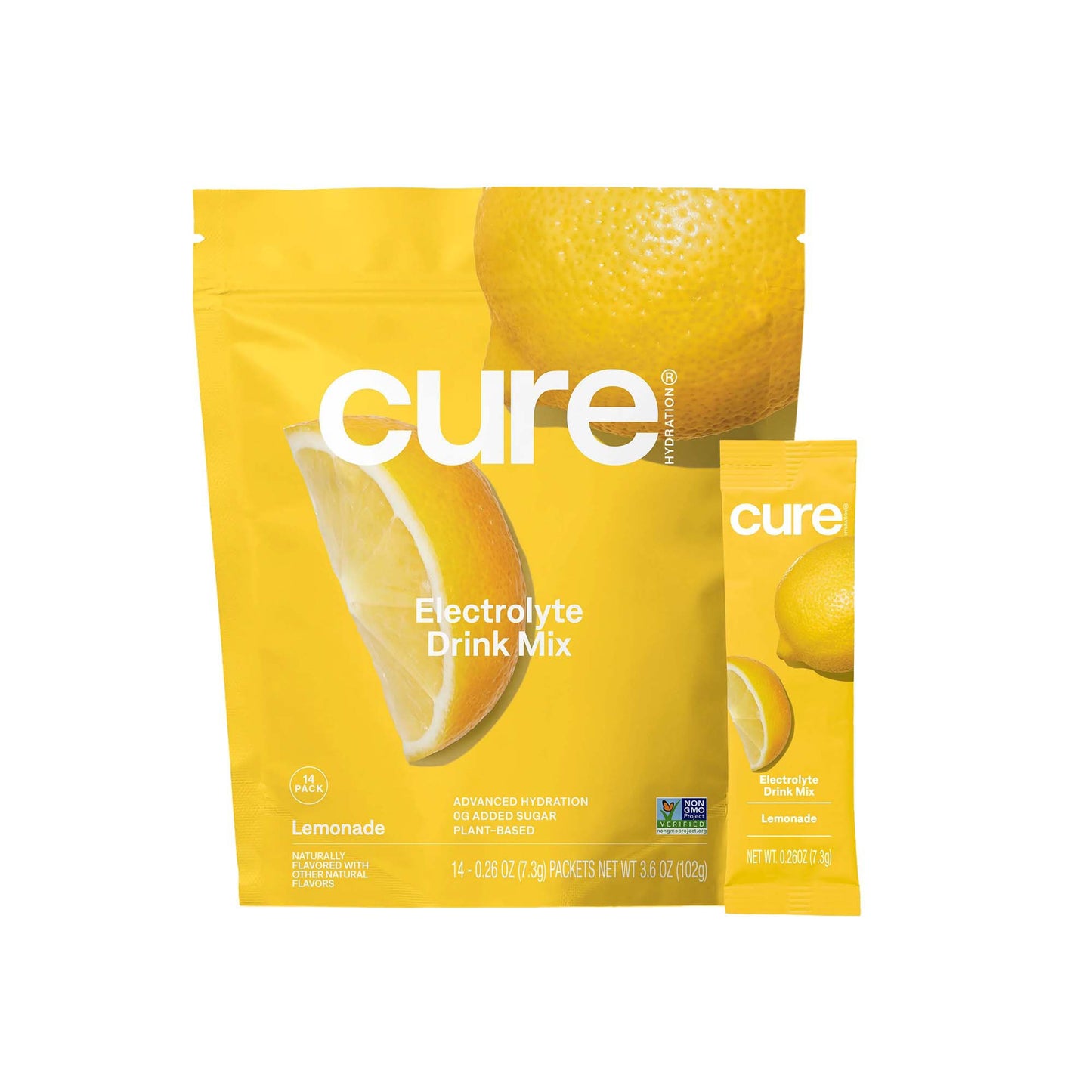 Cure® Oral Electrolyte Solution Lemonade Flavor 7.3 Gram Electrolyte (1256708_PK)