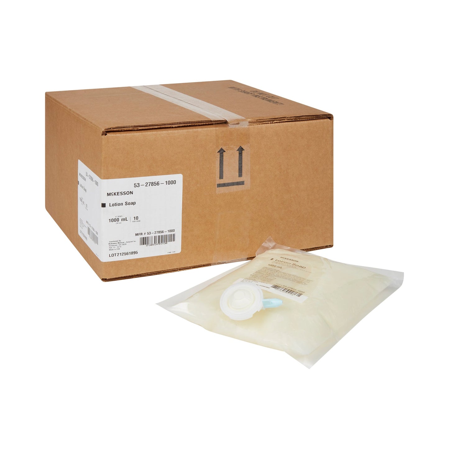 McKesson Soap Lotion 1,000 mL Dispenser Refill Bag Fresh Scent (468272_EA)