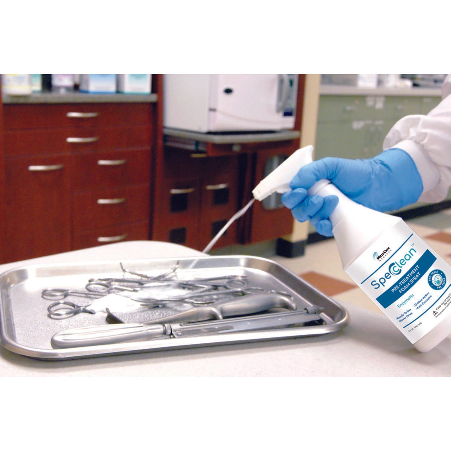 Spec Clean™ Instrument Pre-Cleaner Foam RTU 24 oz. Spray Bottle Fresh Scent (904204_EA)