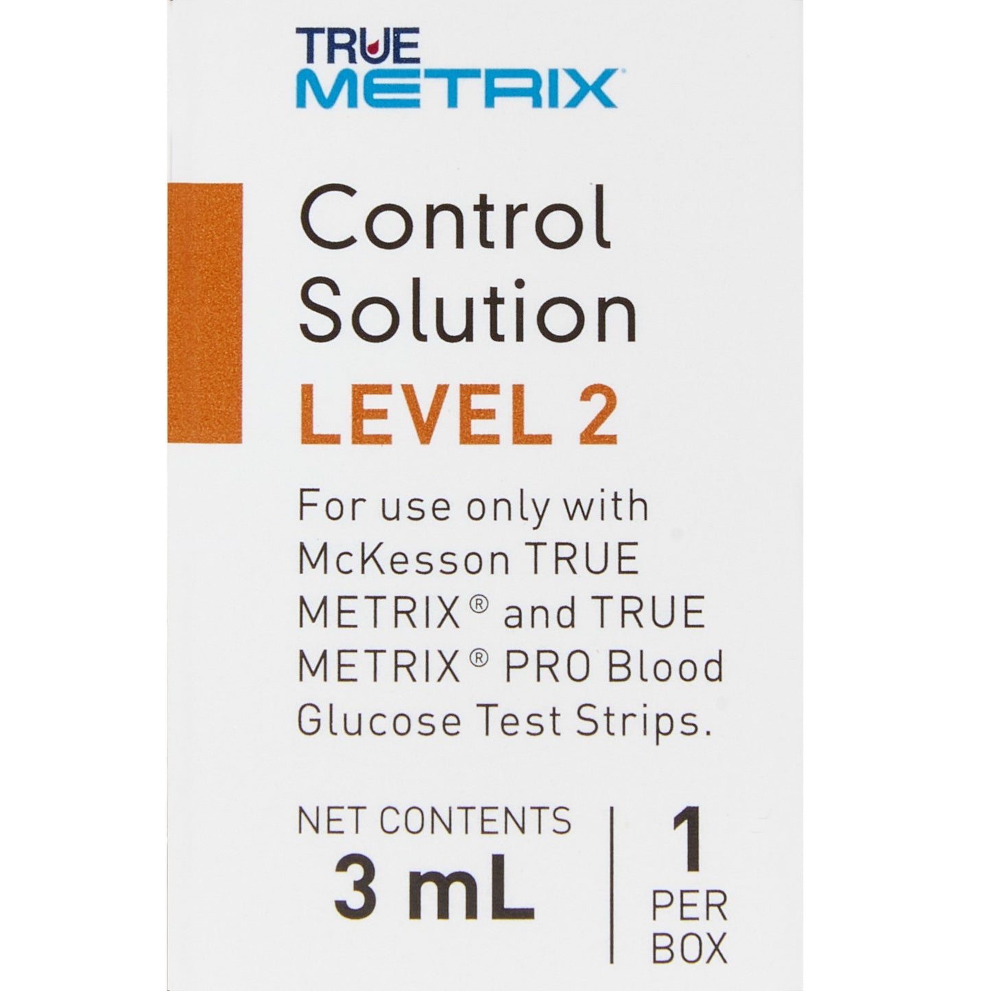McKesson TRUE METRIX® Blood Glucose Control Solution 3 mL Level 2 (960301_EA)