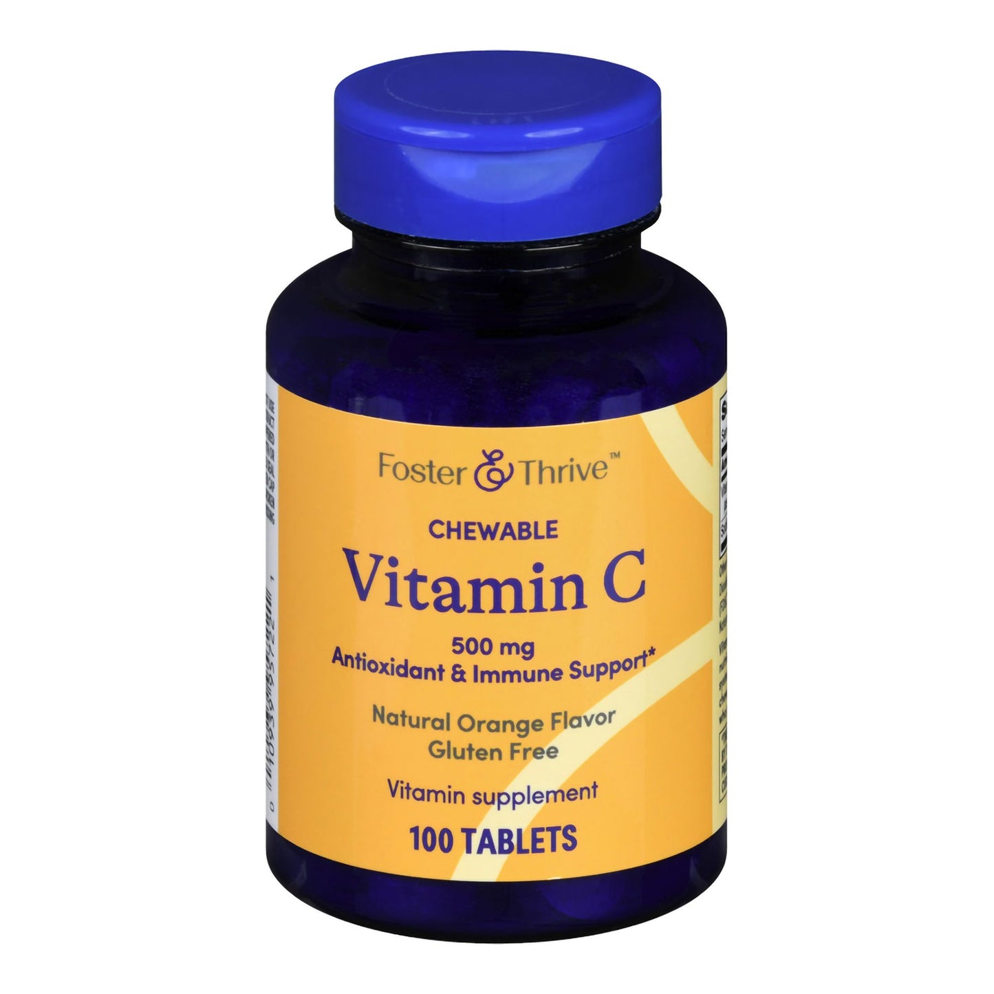 Foster & Thrive™ Vitamin C Supplement Ascorbic Acid 500 mg Strength Chewable Tablet 100 per Bottle (1238902_BT)