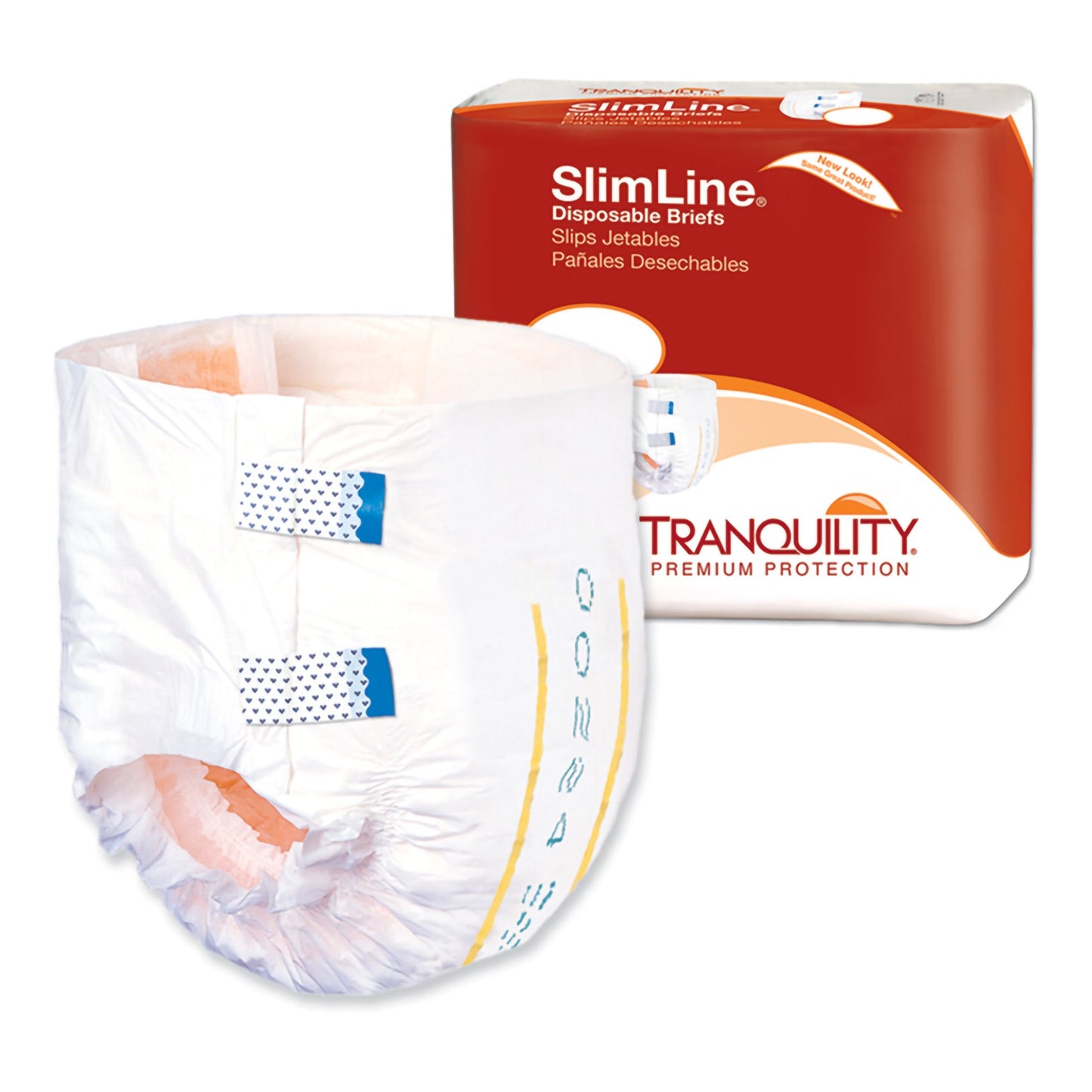 Tranquility® Slimline® Unisex Adult Incontinence Brief Large Disposable Heavy Absorbency (1030222_PK)