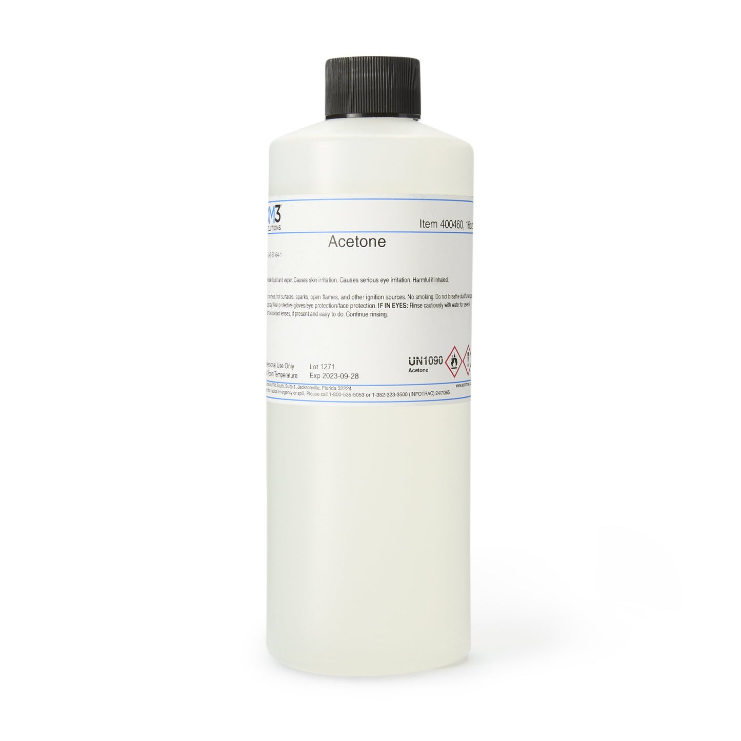 EDM 3 LLC Chemistry Reagent Acetone ACS Grade 100% 16 oz. (442657_EA)