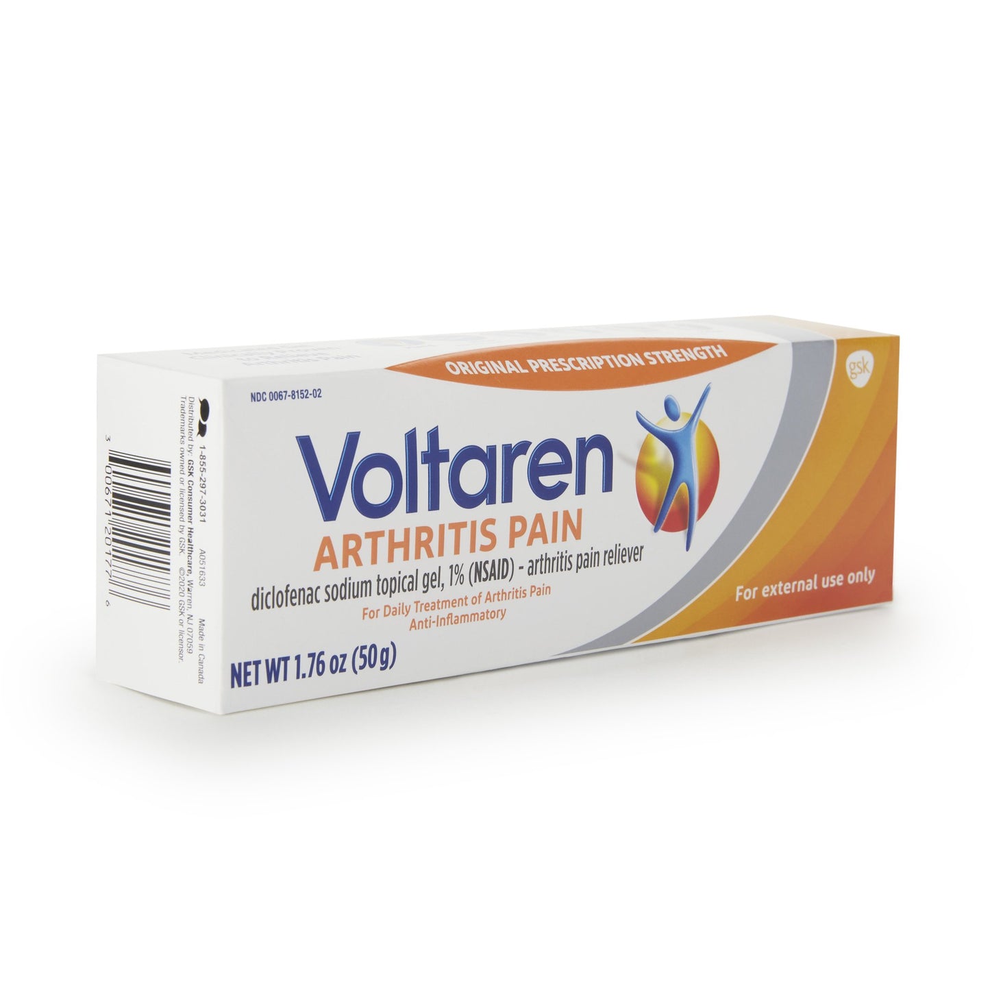 Glaxo Consumer Products Topical Pain Relief 1% Strength Diclofenac Sodium Topical Gel 50 Gram (1169330_EA)