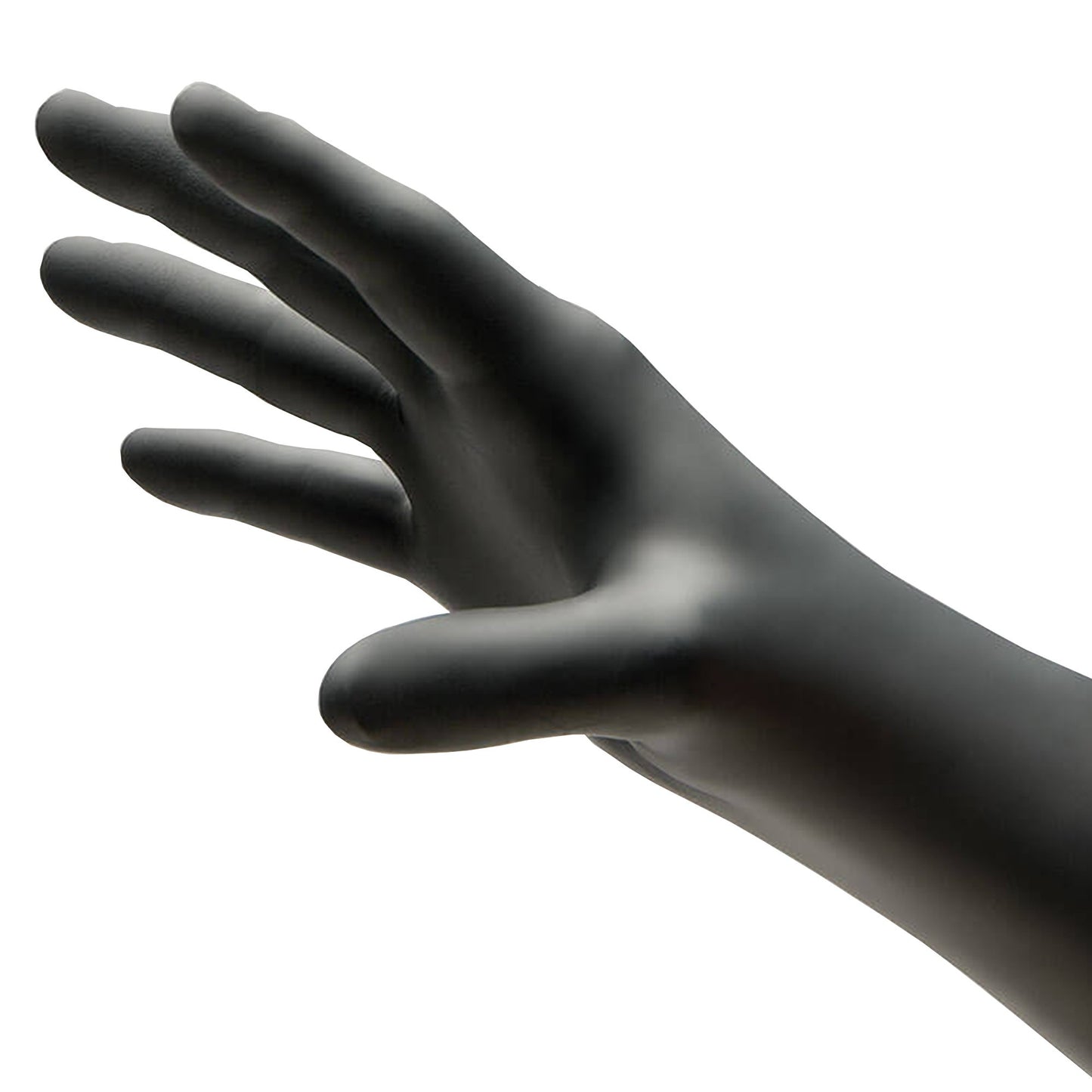 NitriDerm® Ultra Black Exam Glove X-Small NonSterile Nitrile Standard Cuff Length Textured Fingertips Black Chemo Tested / Fentanyl Tested (887837_CS)