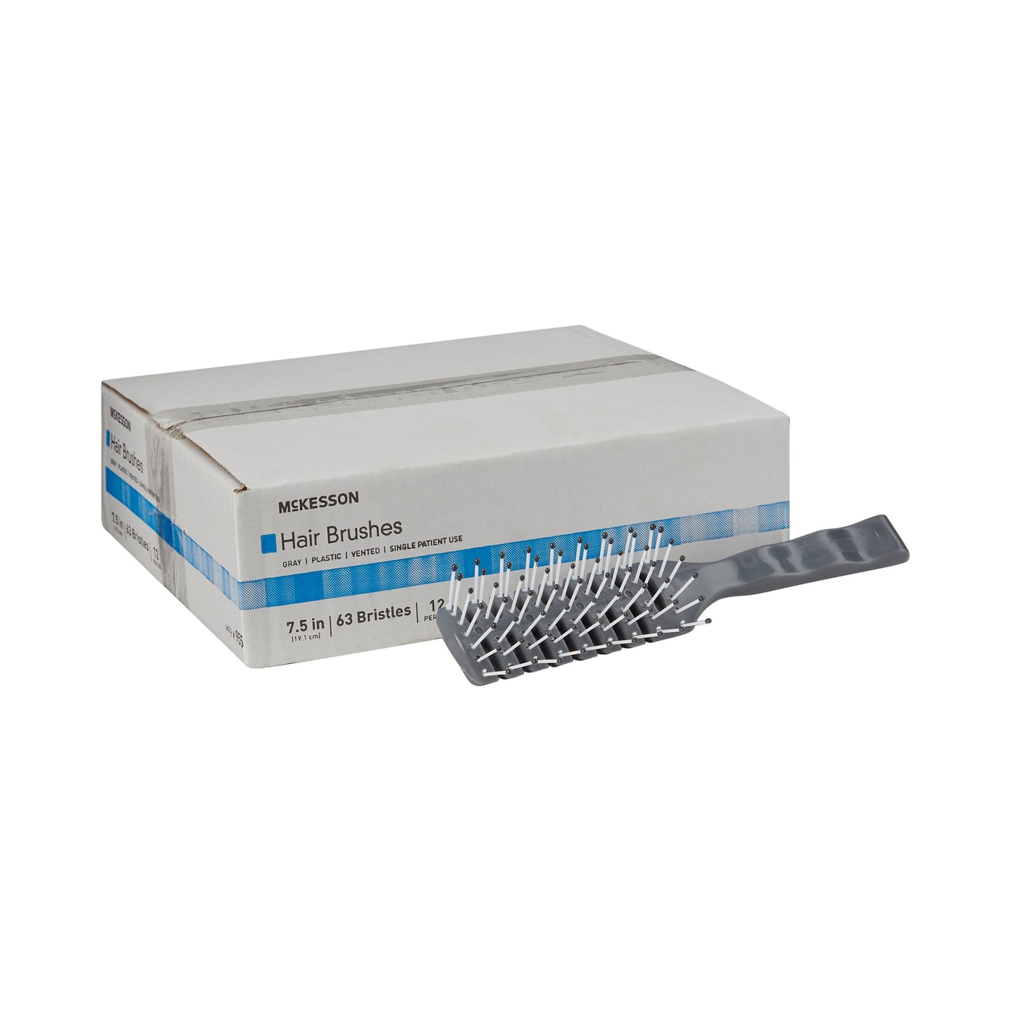 McKesson Hairbrush Plastic Bristles 7.7 Inch (864667_EA)