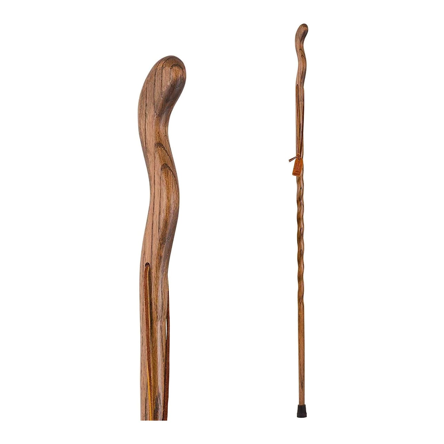 Brazos™ Twisted Fitness Walker Walking Stick Wood 58 Inch Height Brown (1229041_EA)