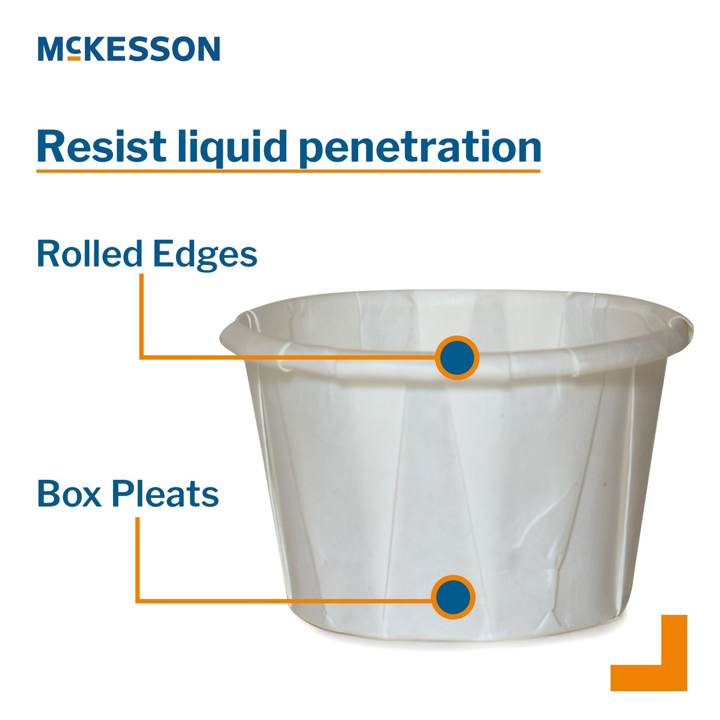 McKesson Souffle Cup 1 oz. White Paper Disposable (1251880_SL)