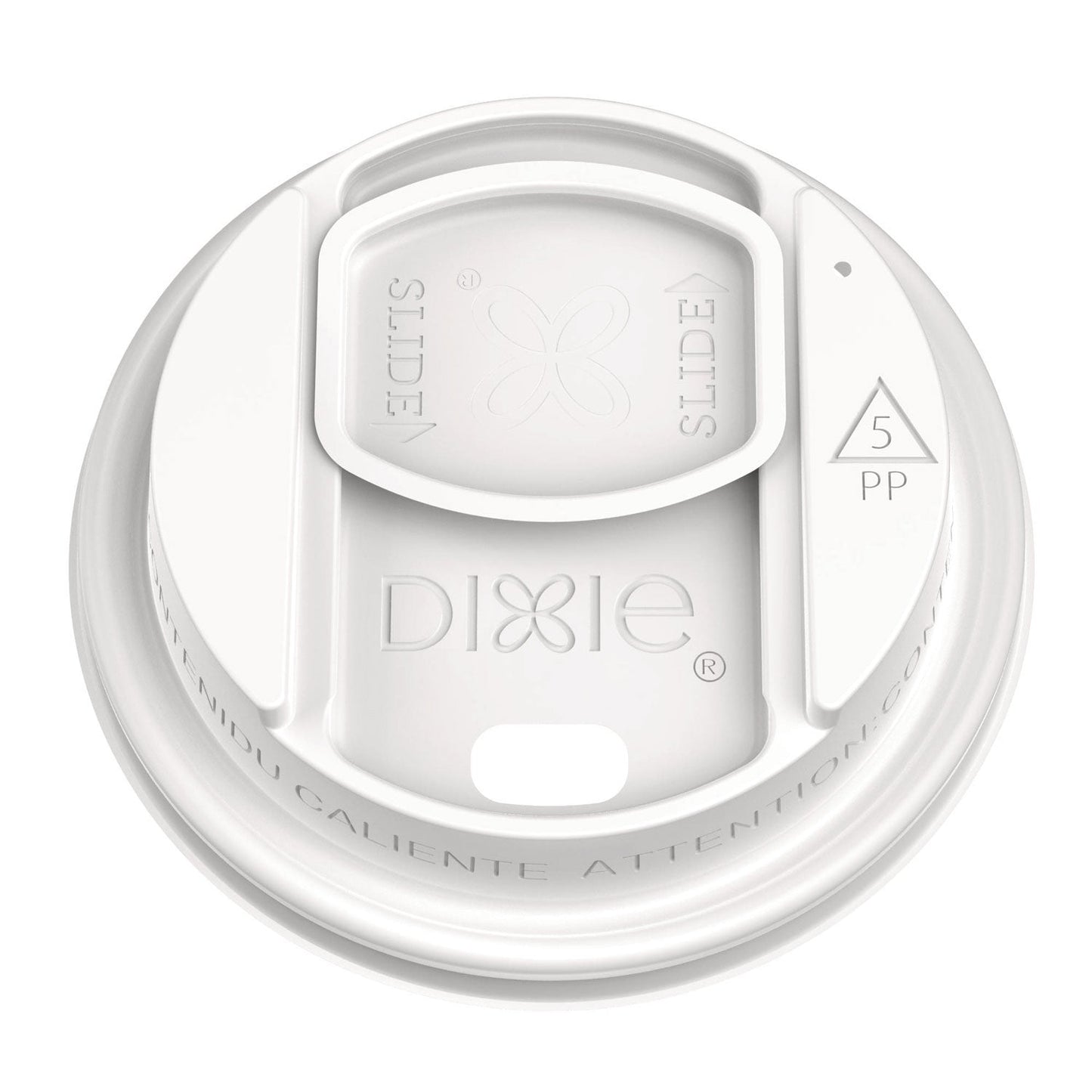 Dixie Smart Top Reclosable Lids for Hot Cups, Fits 10 oz to 20 oz Cups, White, 1,000/Carton (DXEDSL9542)