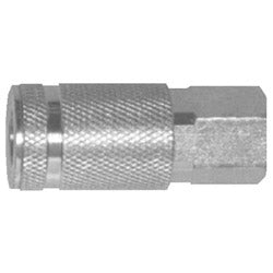 Dixon Valve Air Chief Industrial Semi-Auto Coupler, Pipe Thread, 1/4 in Body Size, 1/4 in (NPT) F, Brass (238-DC20)