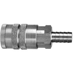 Dixon Valve Air Chief Industrial Semi-Auto Coupler Standard Hose Barb, 3/8 in ID, 3/8 in Body Size, Steel (238-DC2644)