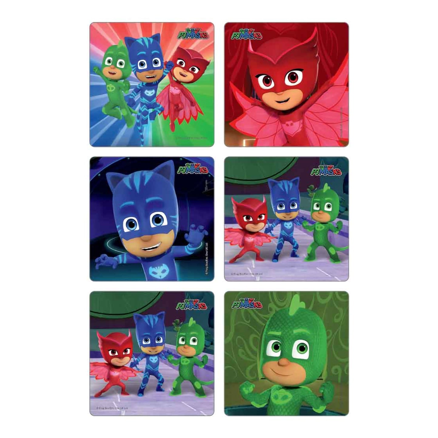 MiniBadges™ 100 per Pack PJ Masks Sticker 2-1/2 Inch (1102528_PK)
