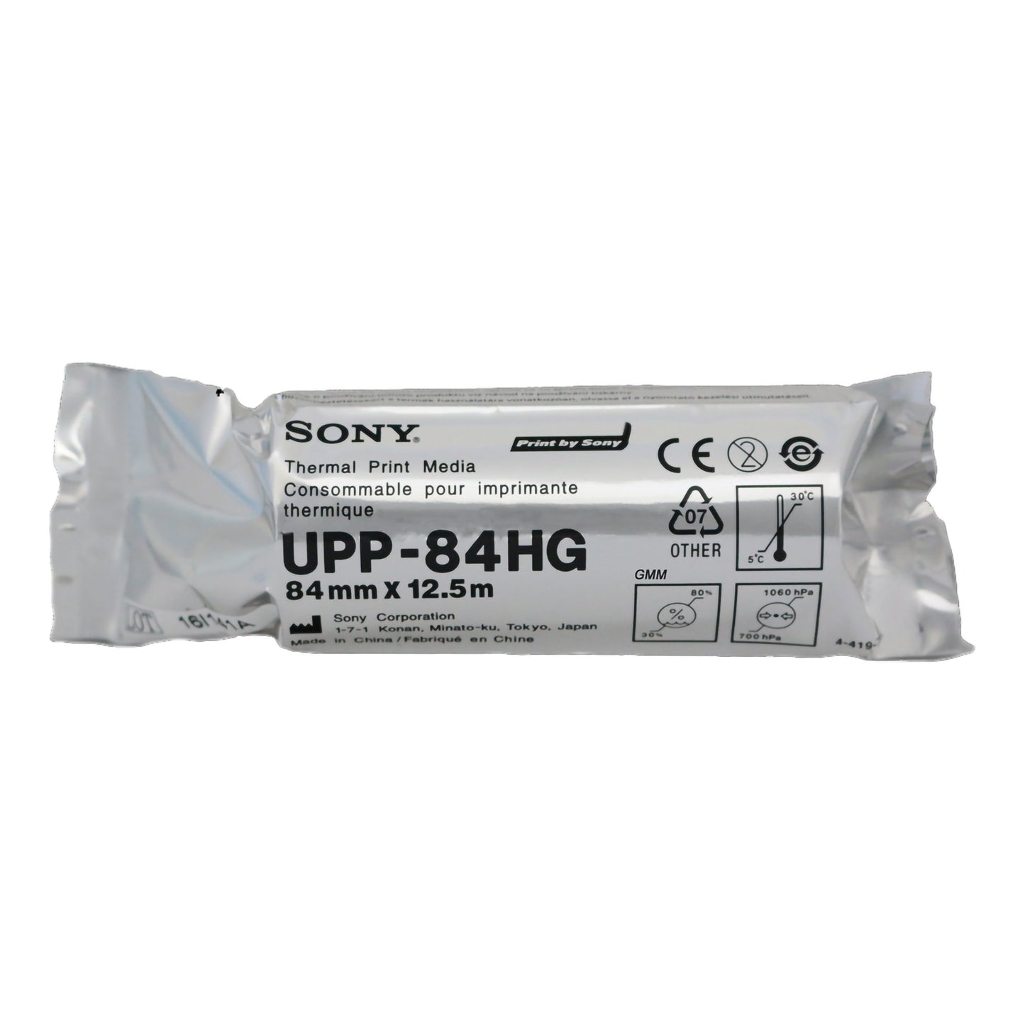 Sony® Thermal Printer Paper 104 Prints 84 mm X 12-1/2 m Black / White (953782_BX)