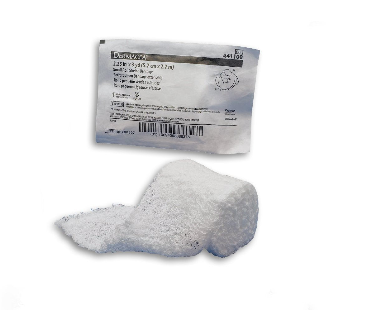 Dermacea™ Fluff Bandage Roll 2-1/4 Inch X 3 Yard 6-Ply Sterile 1 per Pouch (516649_CS)