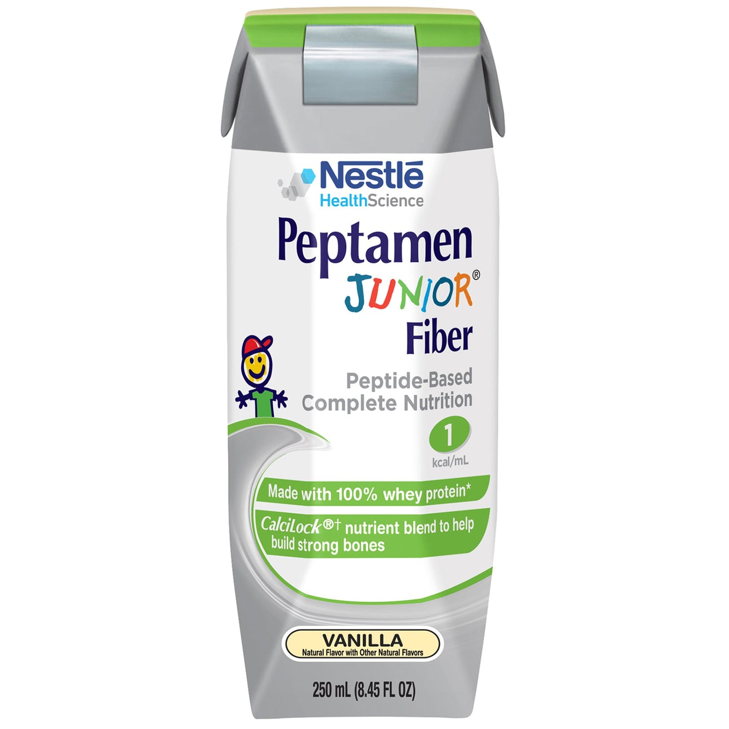 Peptamen Junior® Fiber Pediatric Oral Supplement Vanilla Flavor 8.45 oz. Carton Liquid Fiber Impaired GI Function (711879_CS)