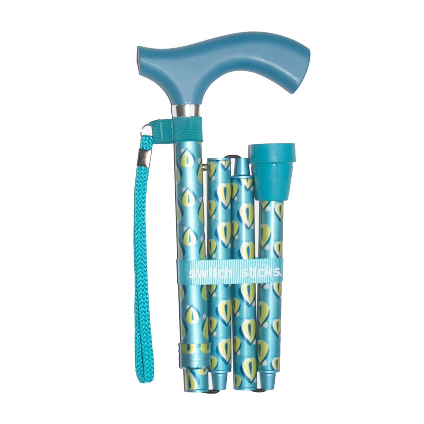 Switch Sticks® Folding Cane Aluminum 32 to 37 Inch Height Thames Print (1050003_EA)