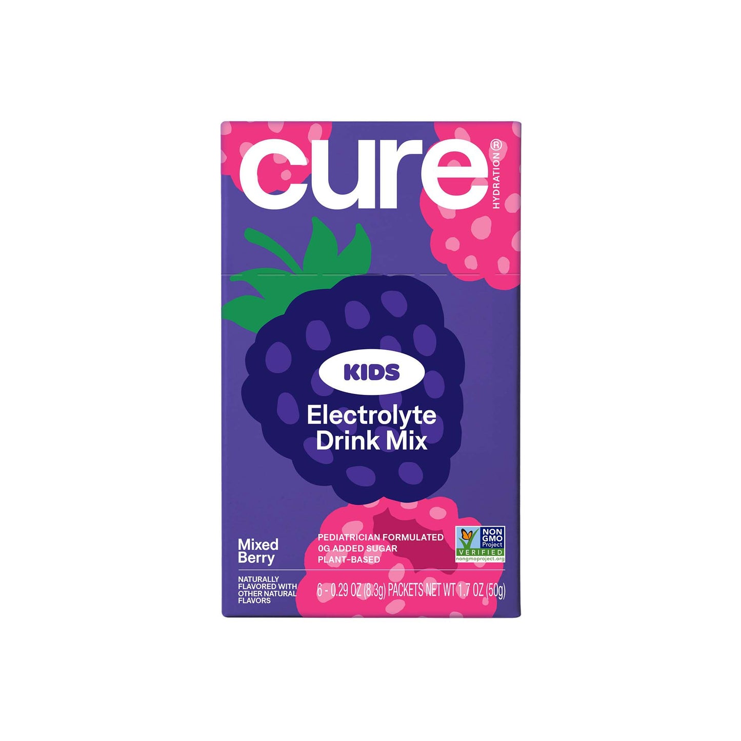 Cure® Oral Electrolyte Solution Mixed Berry Flavor 7.6 Gram Electrolyte (1256639_CS)