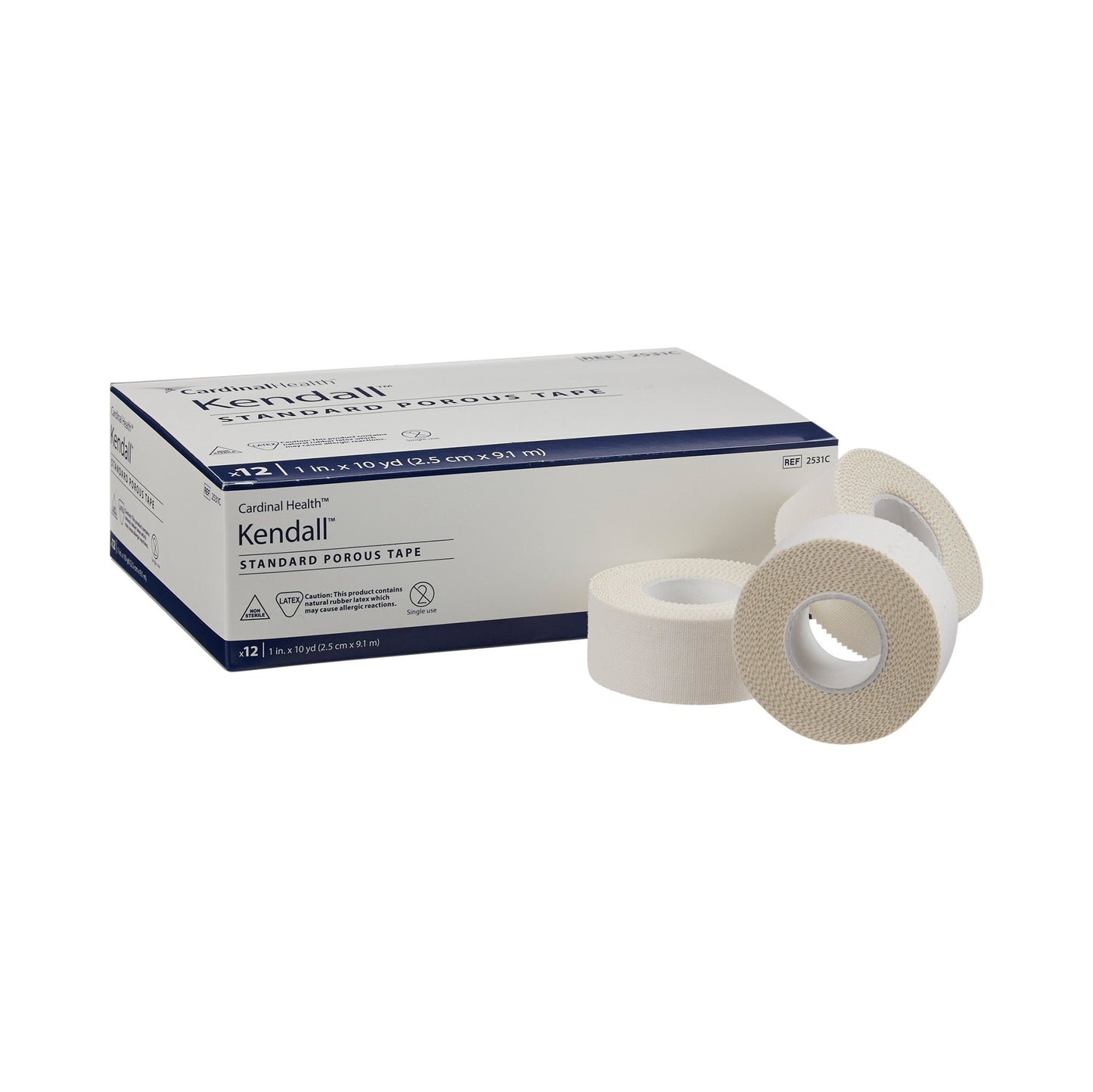 Kendall™ Standard Porous Medical Tape White 1 Inch X 10 Yard Cloth NonSterile (742655_RL)