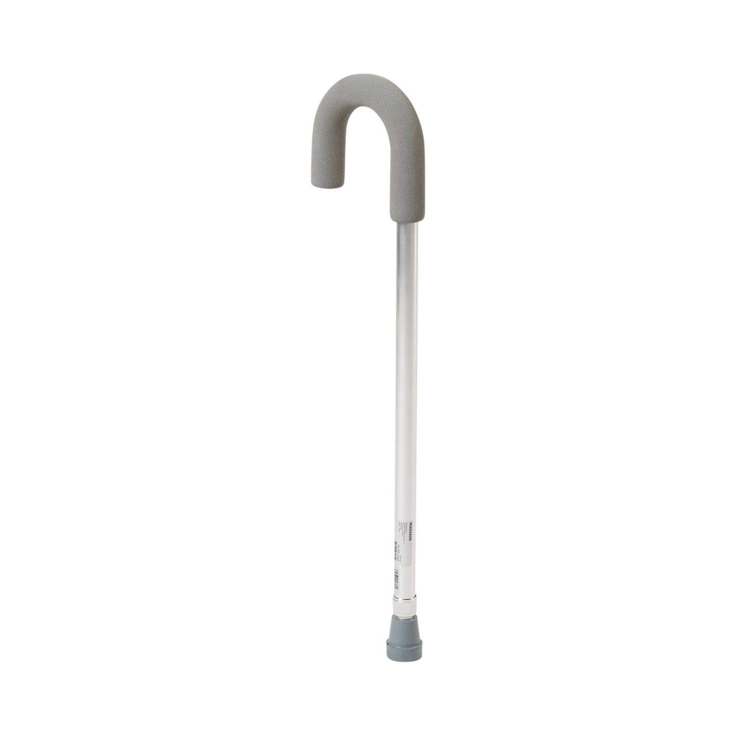 McKesson Round Handle Cane Aluminum 28-3/4 to 37-3/4 Inch Height Silver (1103359_EA)