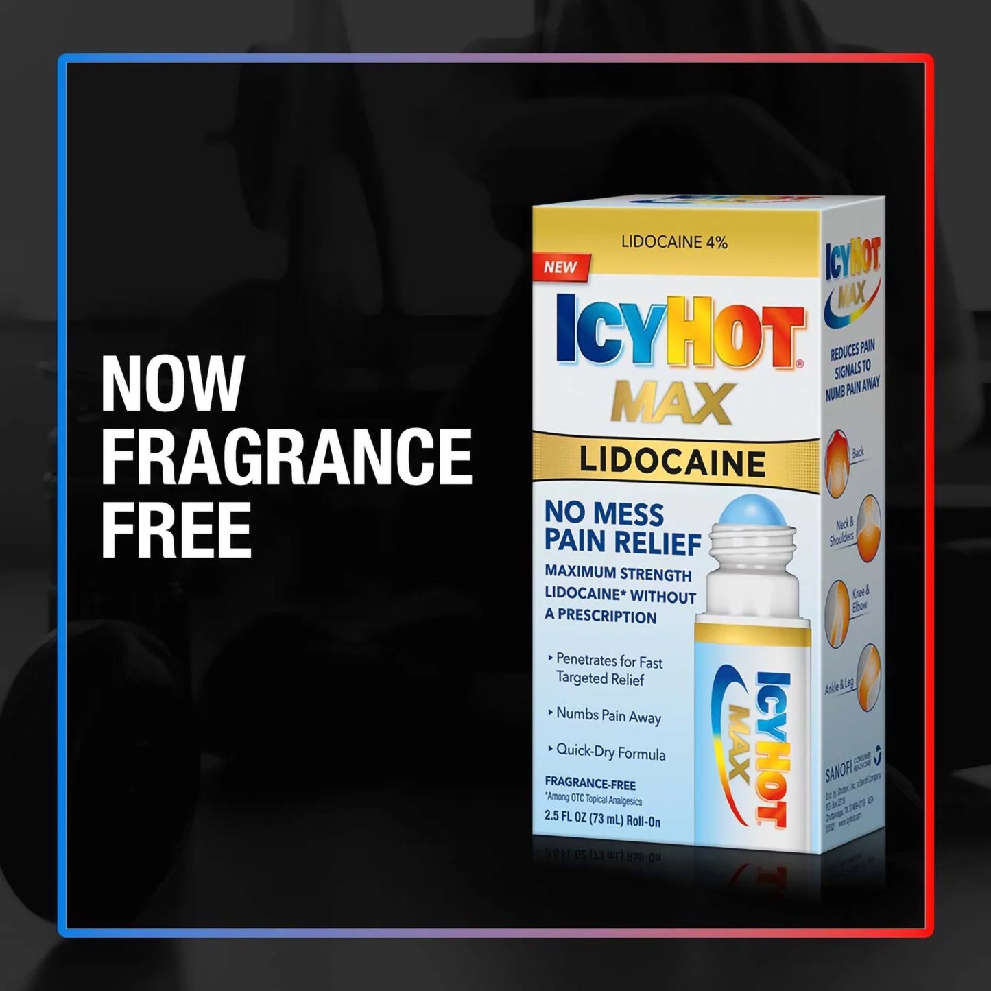 Icy Hot® Topical Pain Relief Lidocaine 2.5 oz. (1230699_EA)