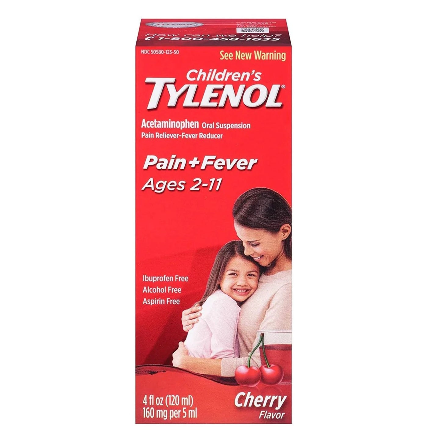 Children's Tylenol® Children's Pain Relief 160 mg / 5 mL Strength Acetaminophen Oral Suspension 4 oz. (1189608_EA)