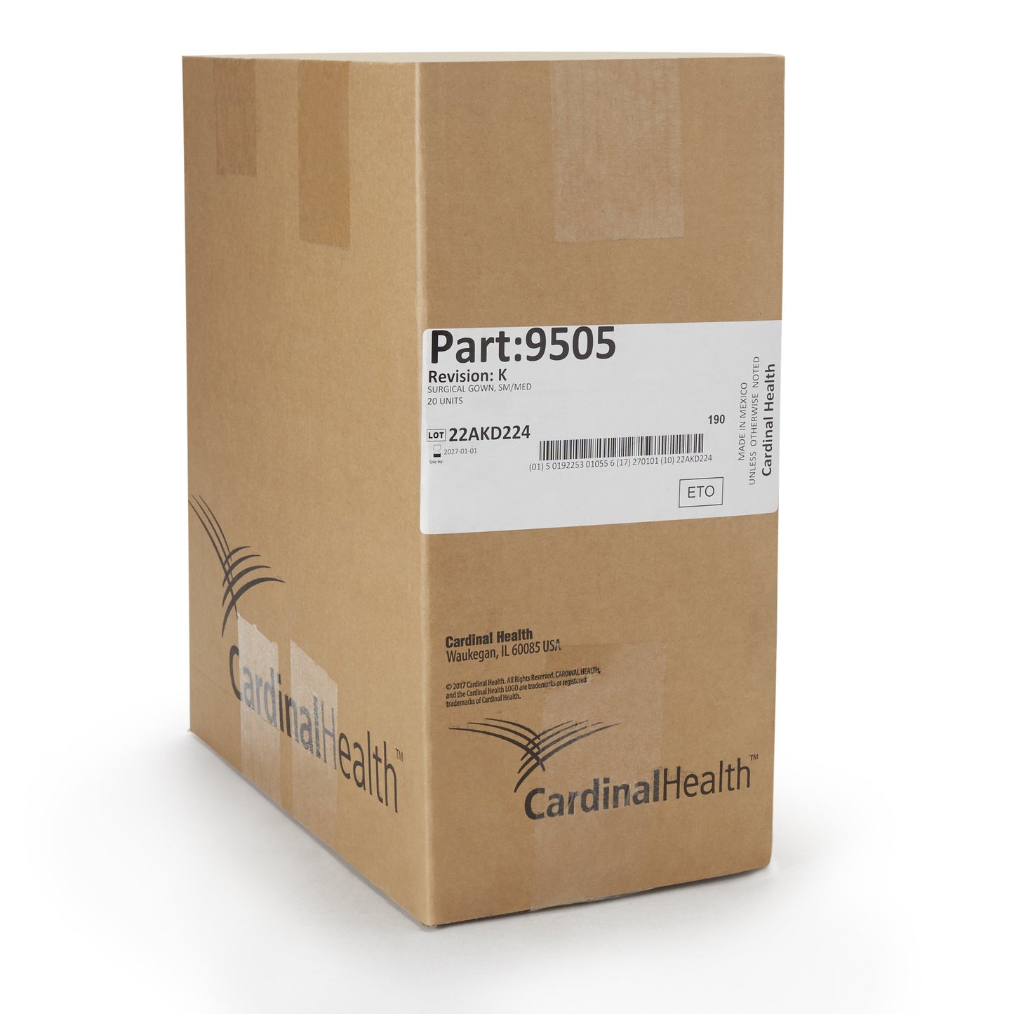 Astound® Non-Reinforced Surgical Gown with Towel Small / Medium Blue Sterile AAMI Level 3 Disposable (273632_CS)