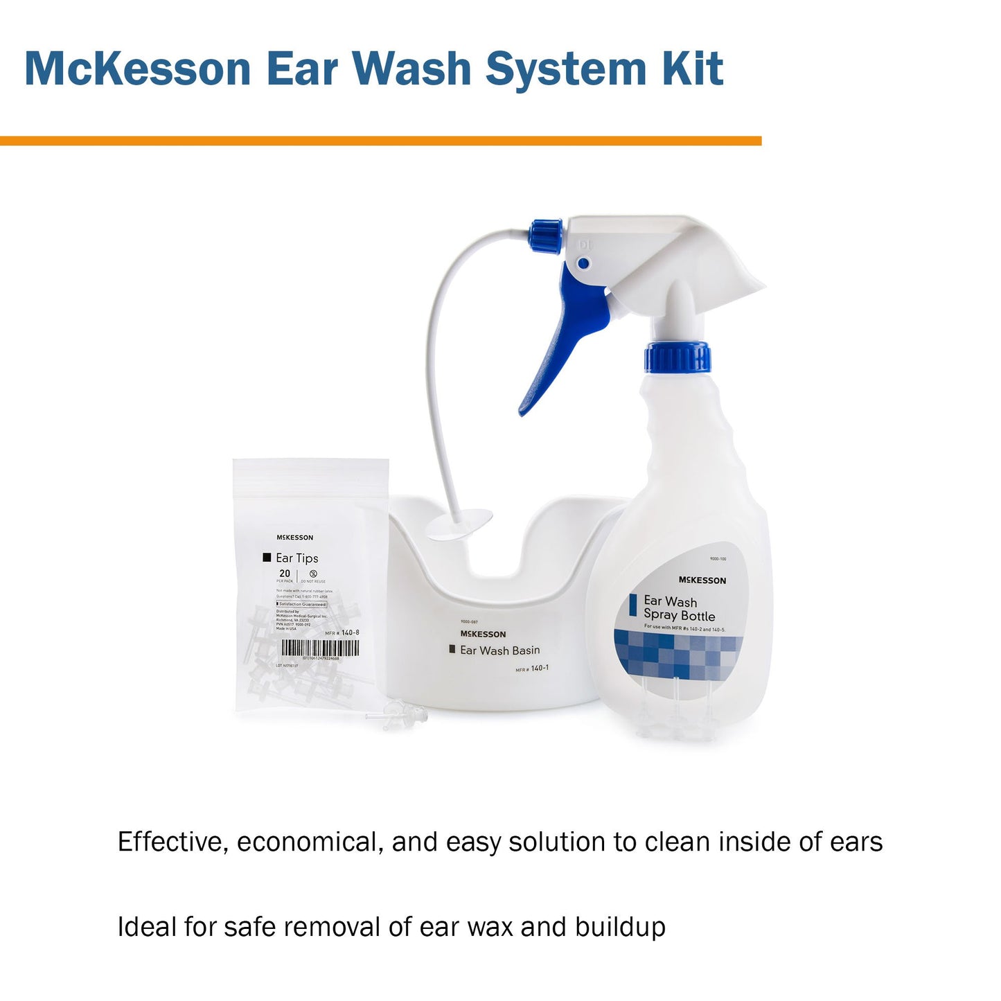 McKesson Ear Wash System Disposable Tip Blue / White (1068691_BG)