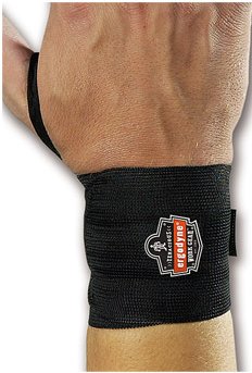 ProFlex® 420 Wrist Support with Thumb Loop Wraparound / Wristlet Elastic Left or Right Wrist Black Large / X-Large (724791_EA)