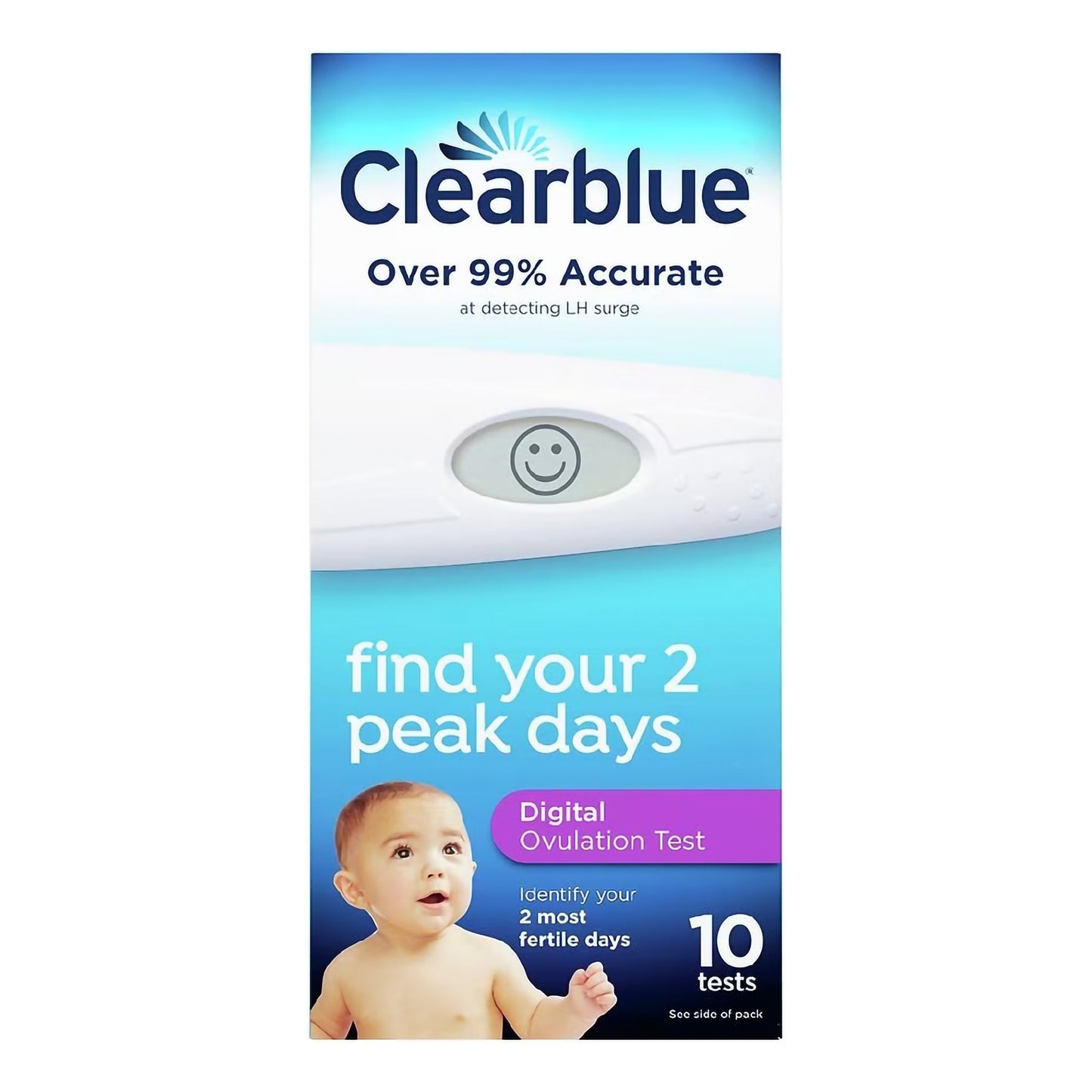 Clearblue® Reproductive Health Test Kit Digital Ovulation Test 10 Tests CLIA Waived (995171_EA)
