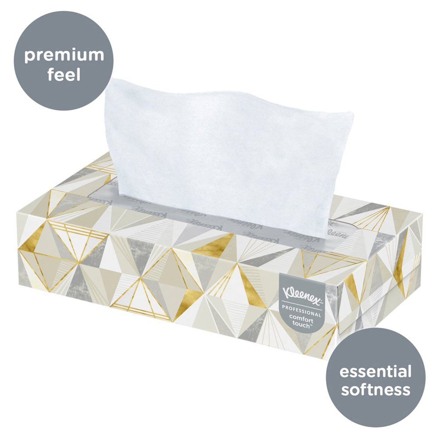 Kleenex® Facial Tissue White 8-2/5 X 8-3/5 Inch 125 Count (456014_BX)