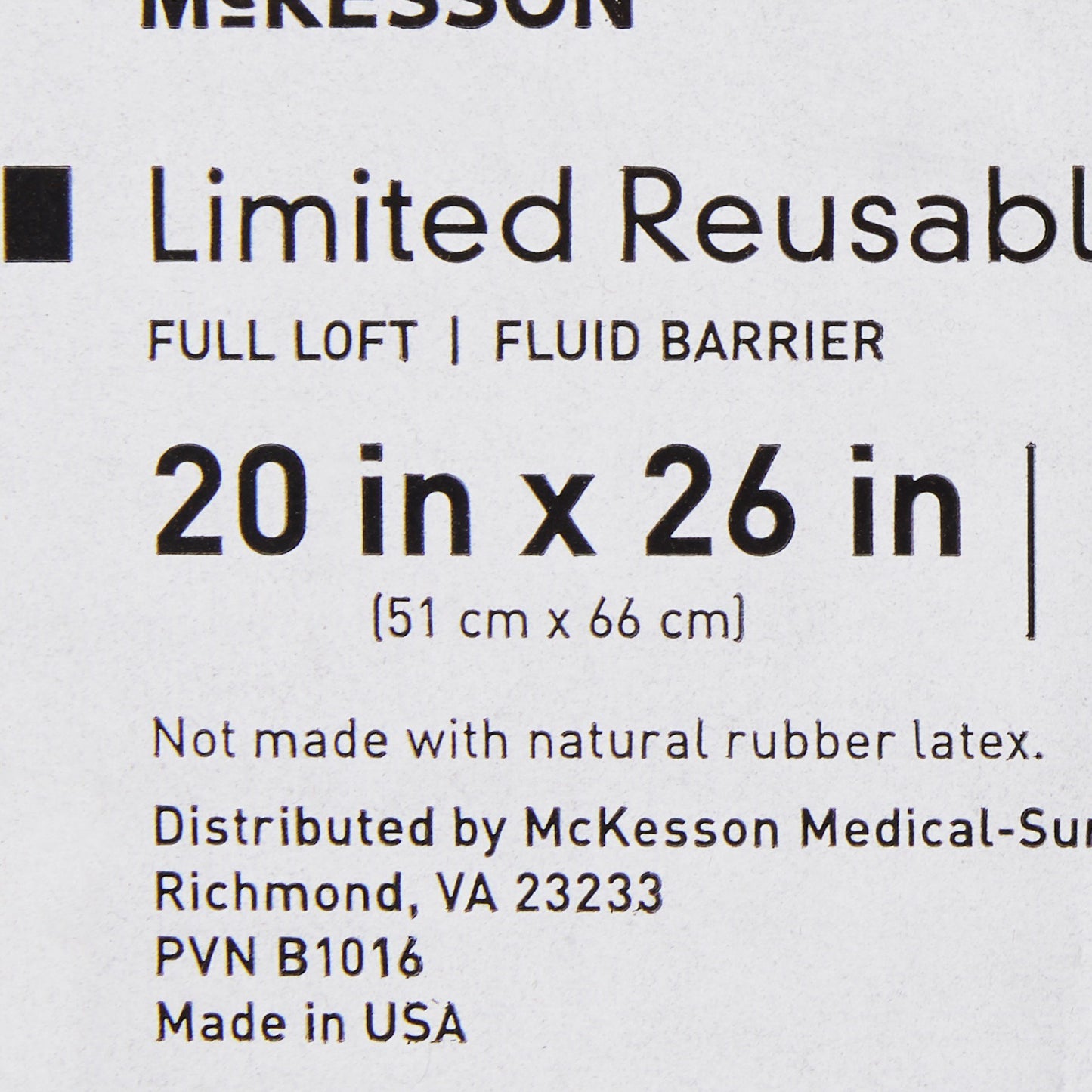 McKesson Bed Pillow 20 X 26 Inch Blue Reusable (939592_EA)