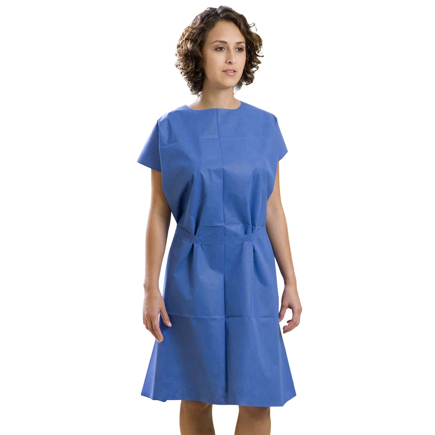 AmpleWear® Patient Exam Gown 3X-Large Blue Disposable (561312_CS)