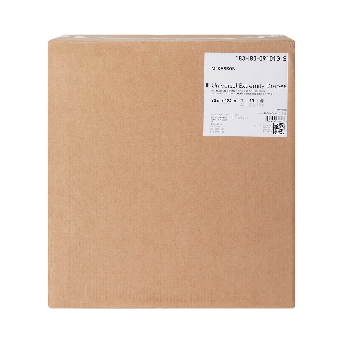 McKesson Orthopedic Drape Universal Extremity Drape 90 W X 124 L Inch Sterile (1101269_PK)