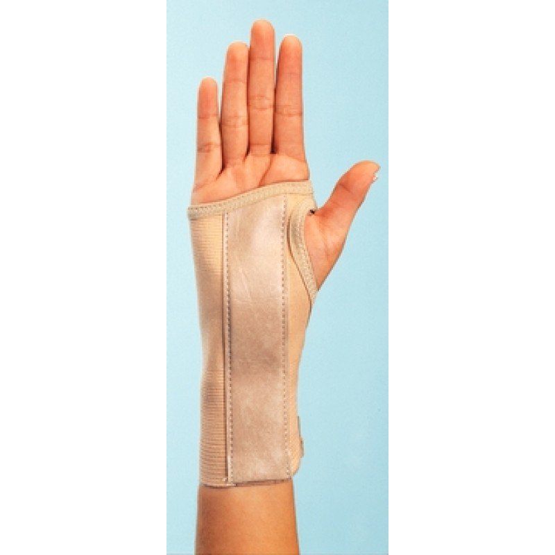 ProCare® Wrist Brace Low Profile / Contoured / Wraparound Aluminum / Cotton / Elastic Right Hand Beige Medium (916905_EA)