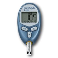 FreeStyle® Lite Blood Glucose Meter 5 Second Results Stores up to 400 Results No Coding Required (651919_KT)