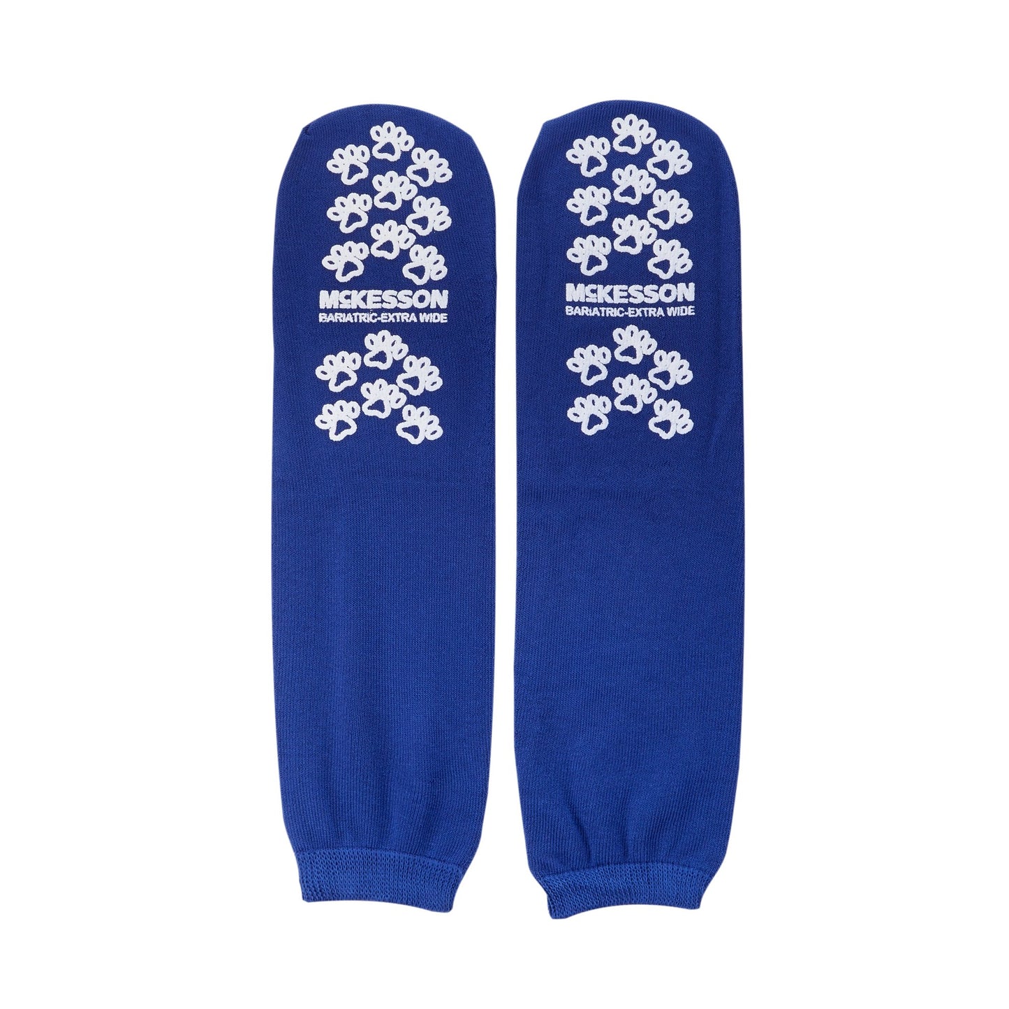 McKesson Terries™ Slipper Socks Unisex Adult Bariatric / X-Wide Double Tread Single Patient Use Royal Blue (558997_PR)