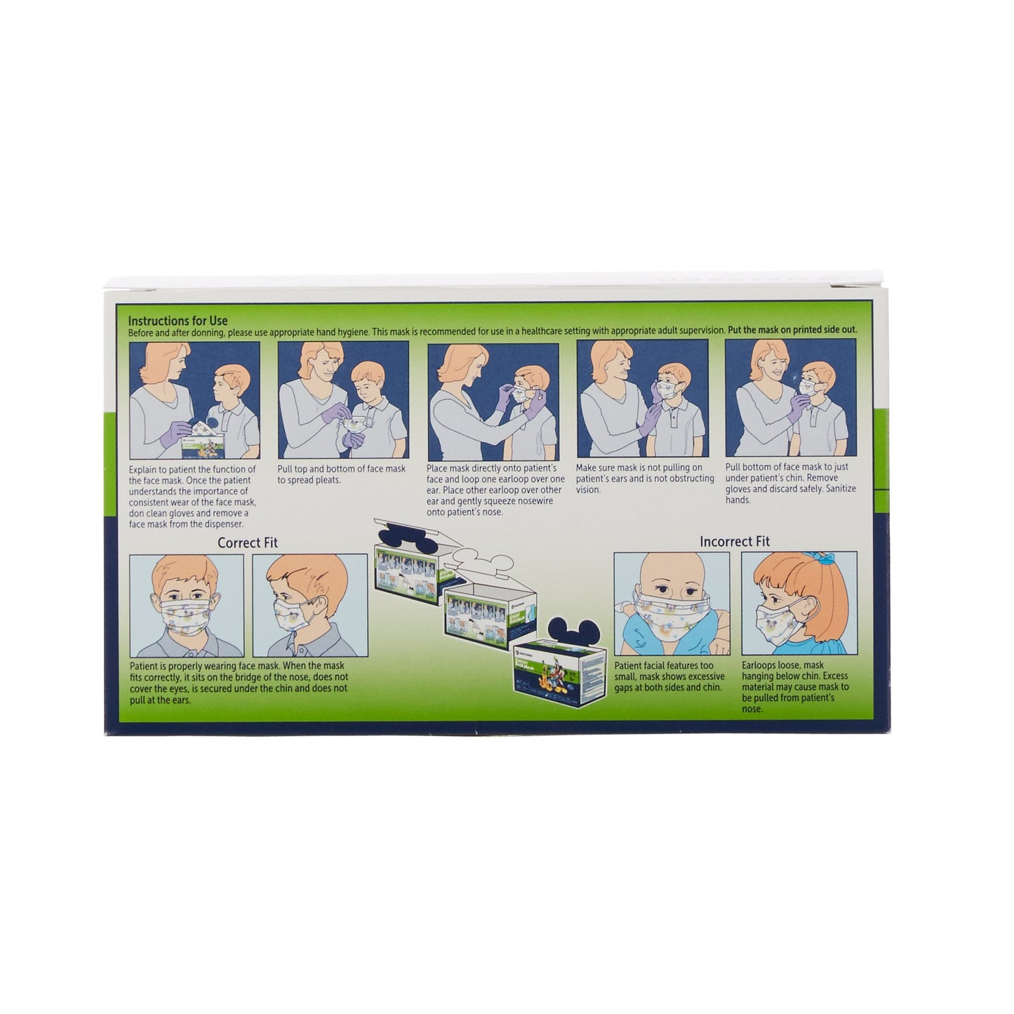 Halyard Procedure Mask Not Rated Earloops Child Size (786030_BX)