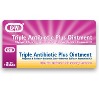 G & W® First Aid Antibiotic with Pain Relief Bacitracin / Neomycin / Polymyxin B / Pramoxine HCl Ointment 30 Gram Tube (779240_EA)