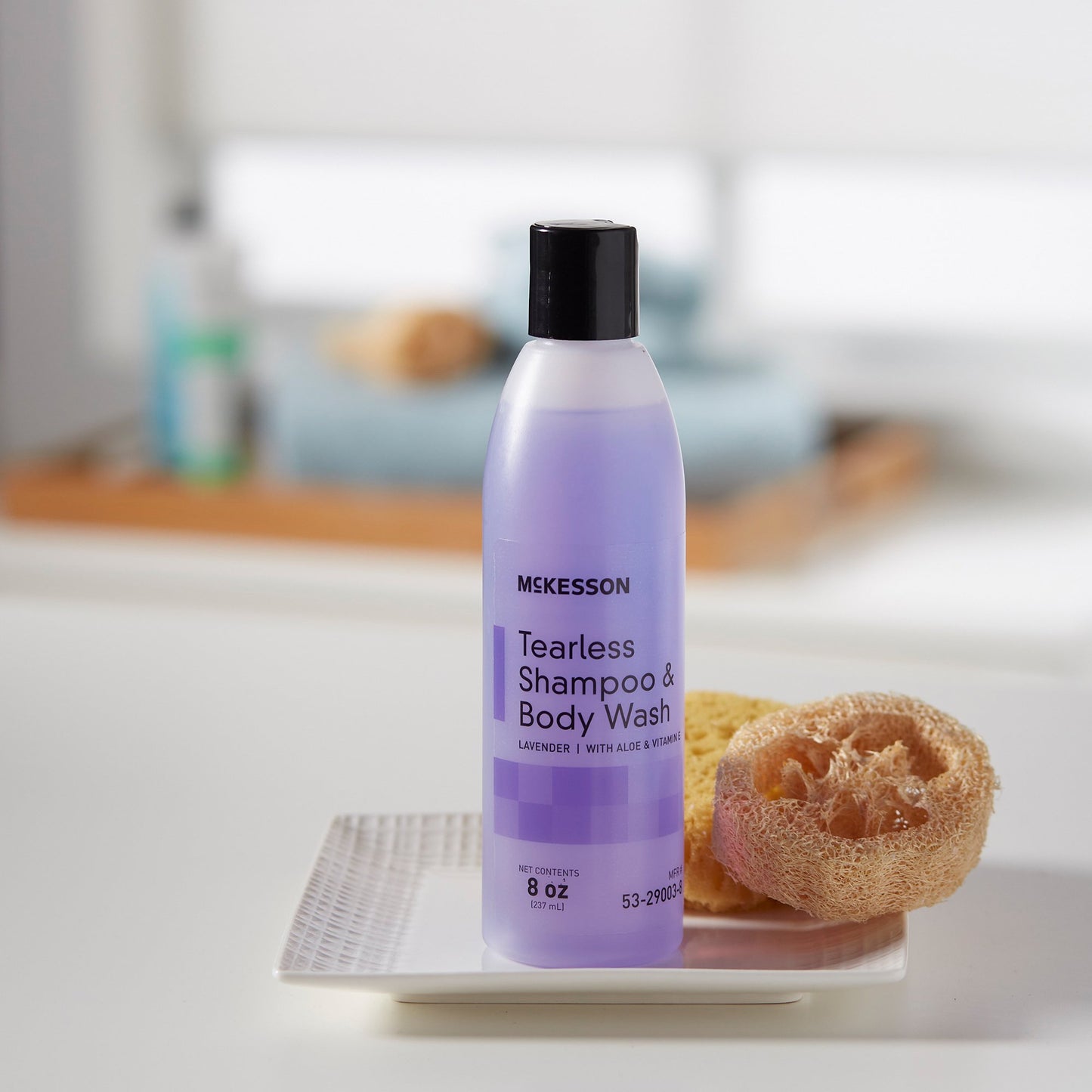 McKesson Tearless Shampoo and Body Wash 8 oz. Flip Top Bottle Lavender Scent (877035_CS)