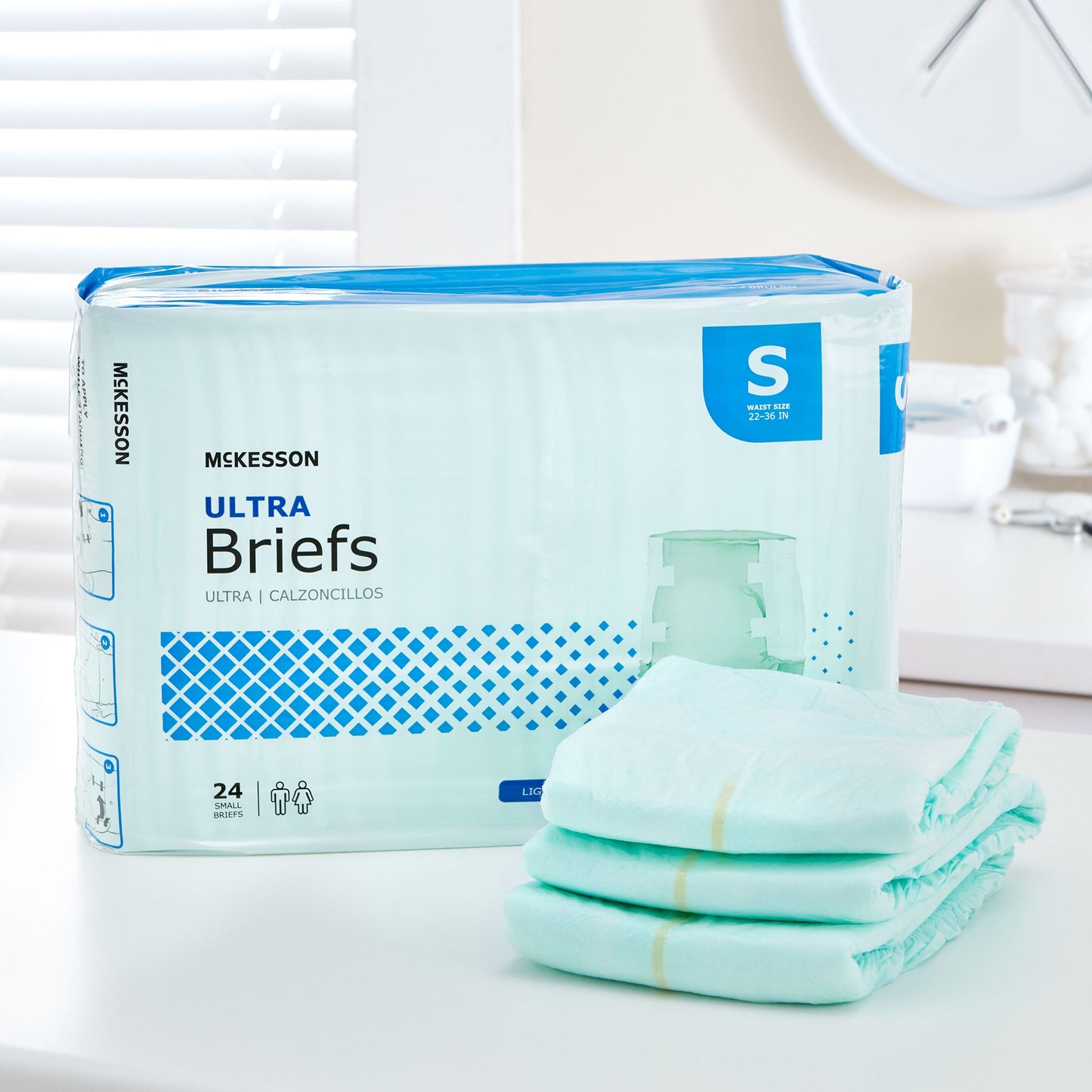 McKesson Ultra Unisex Adult Incontinence Brief Small Disposable Heavy Absorbency (884171_CS)