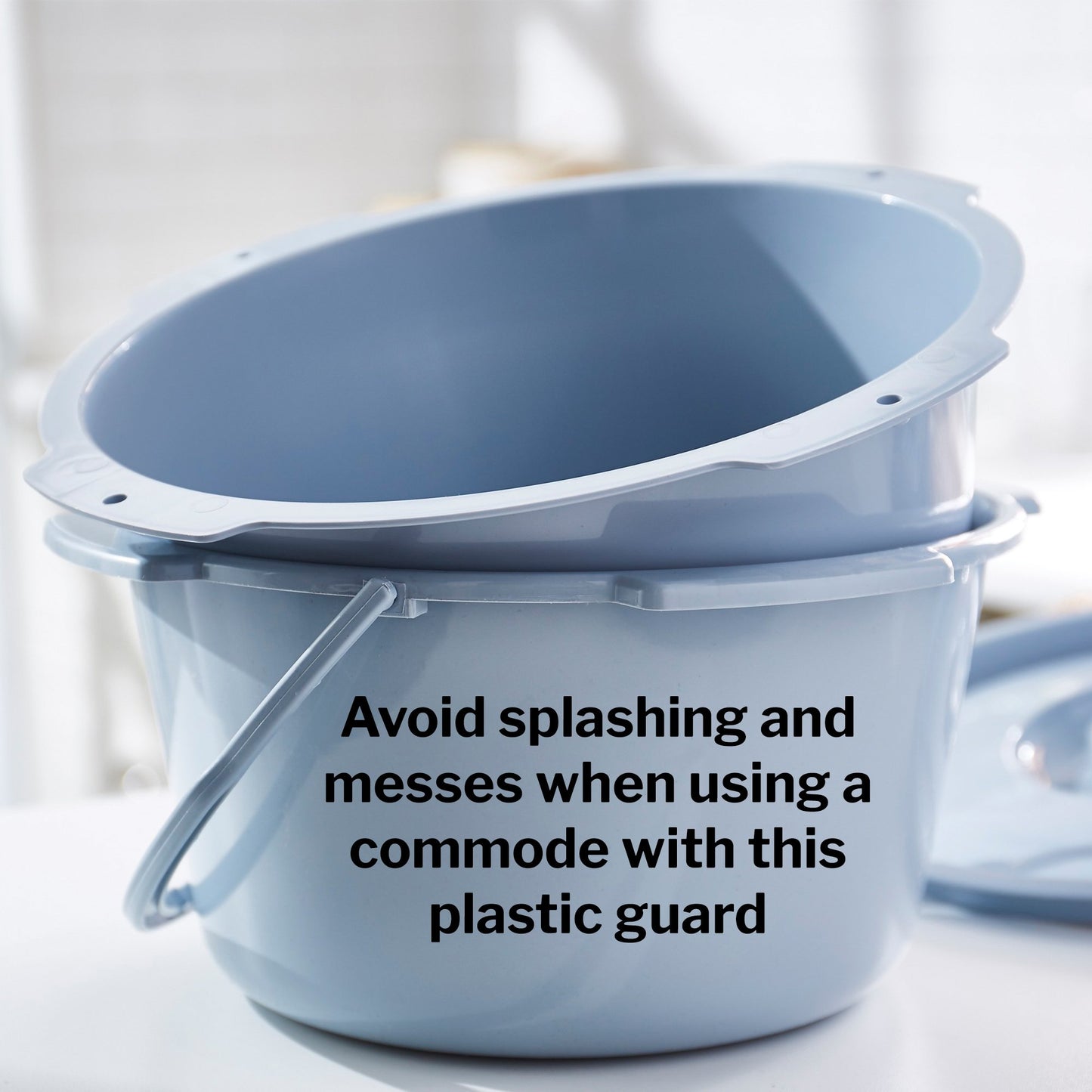 drive™ Splash Guard, Commode For Commode 11105N-4, 11103-4, 11148, 11102N-4, 11102KD-4, 11104-4, 11125-2, 11101-2 and 11145-4 (628311_CS)