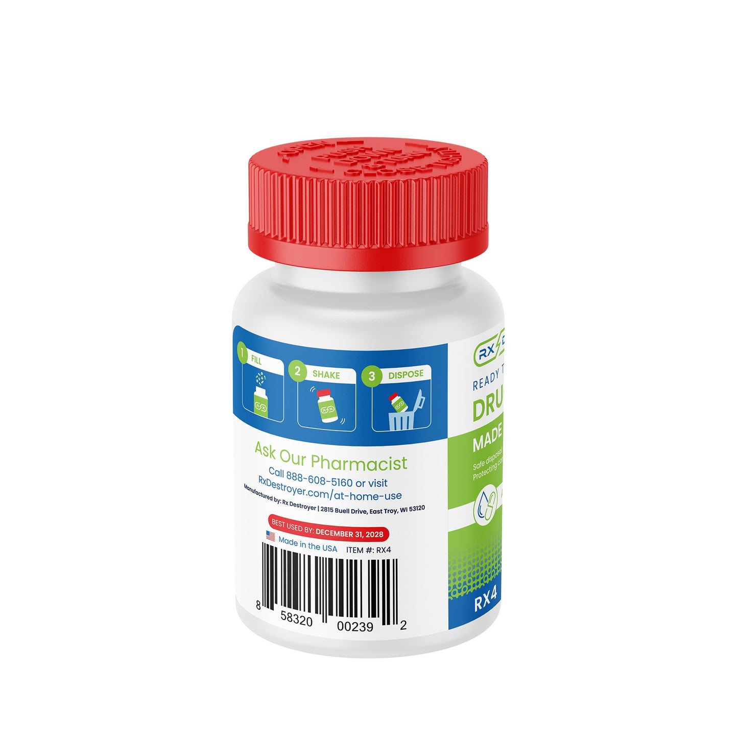 Rx Destroyer™ All-Purpose Drug Disposal System 3 lbs. Carton Weight (1188881_CS)