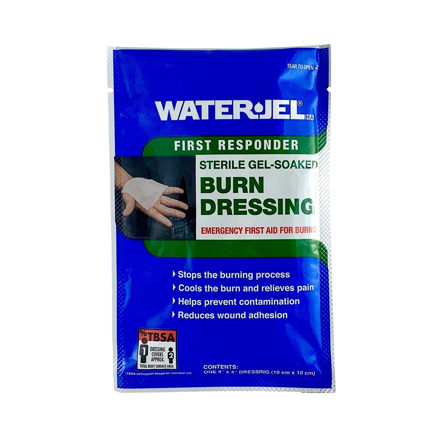 Water-Jel® First Responder Hydrogel Burn Dressing Sheet 4 X 4 Inch Sterile (1071032_EA)